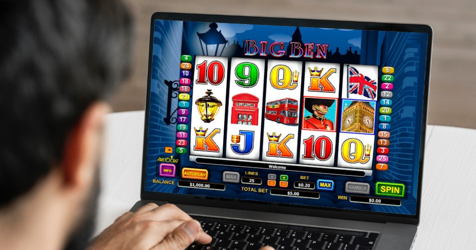 playing slot online at home